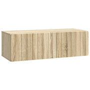 Tv-kast 98x41x30 cm sonoma eiken bewerkt hout wandmontage