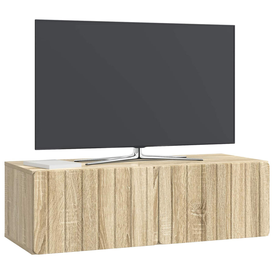 Wandbeugel TV-kast Sonoma Eiken 98 x 41 x 30 cm Bewerkt hout