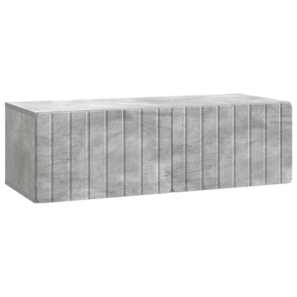 Wandbeugel TV-kast Betongrijs 98 x 41 x 30 cm Bewerkt hout