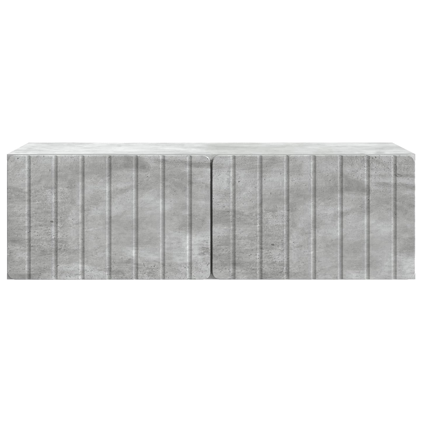 Wandbeugel TV-kast Betongrijs 98 x 41 x 30 cm Bewerkt hout