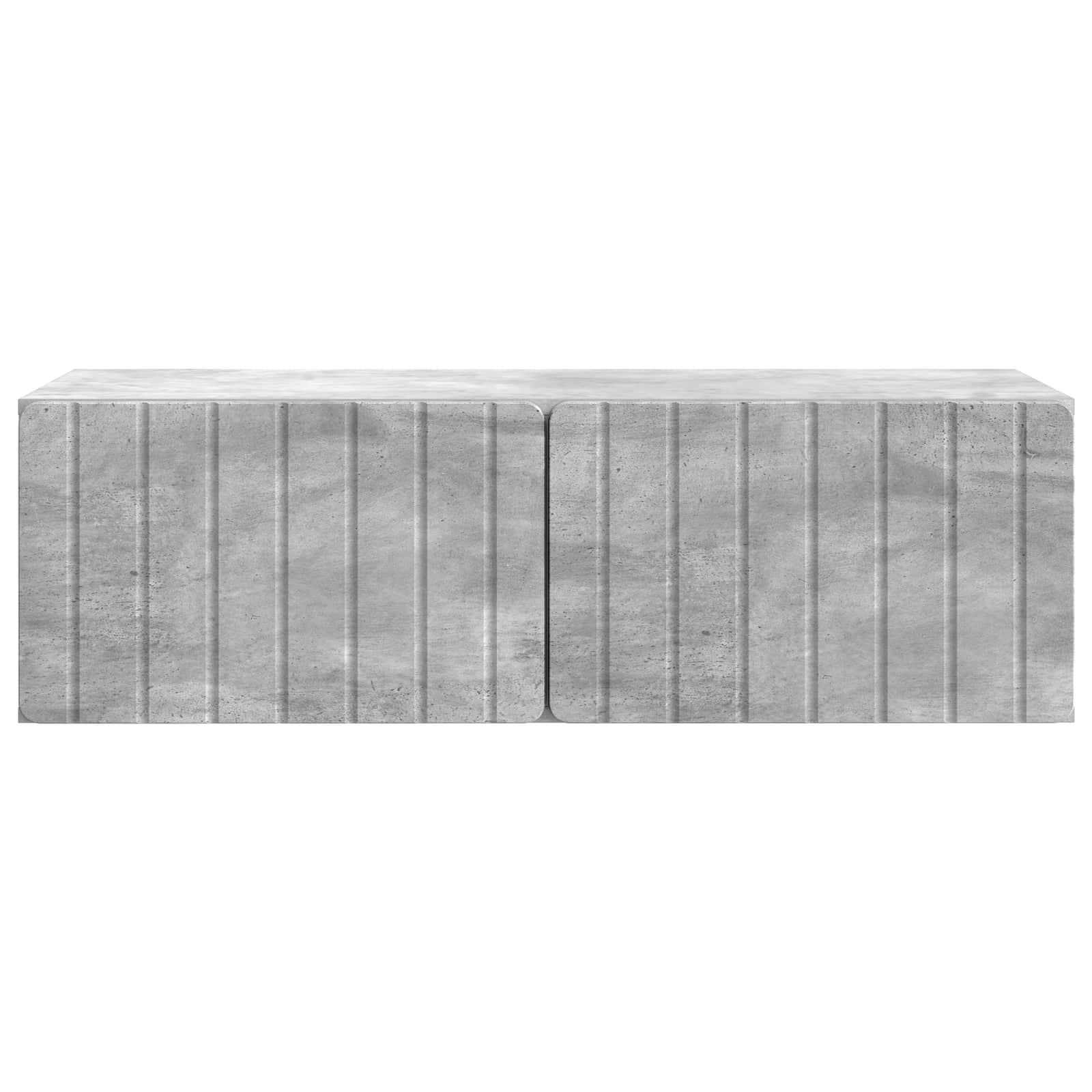 Wandbeugel TV-kast Betongrijs 98 x 41 x 30 cm Bewerkt hout