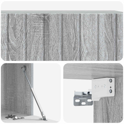 Wandbeugel TV-kast Grijs sonoma 98 x 41 x 30 cm Bewerkt hout
