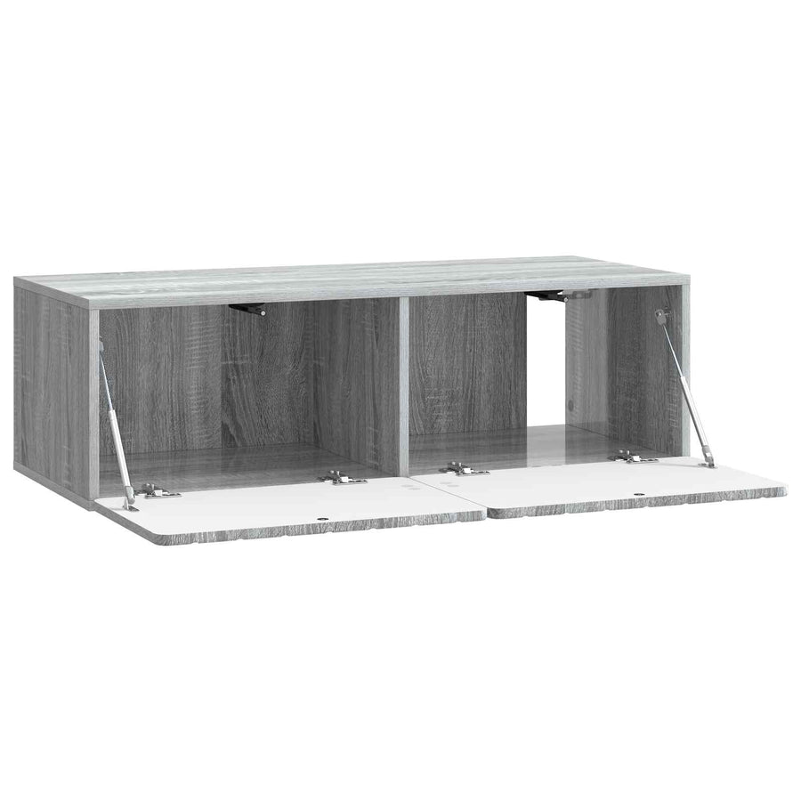 Wandbeugel TV-kast Grijs sonoma 98 x 41 x 30 cm Bewerkt hout
