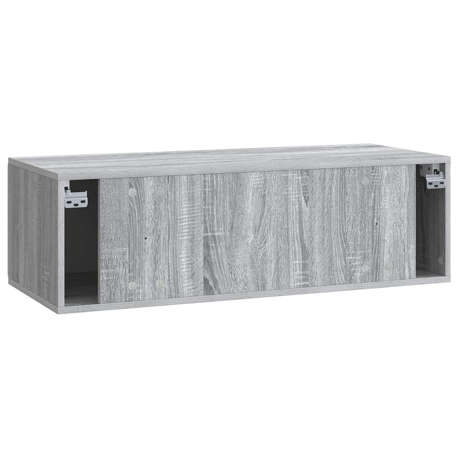 Wandbeugel TV-kast Grijs sonoma 98 x 41 x 30 cm Bewerkt hout