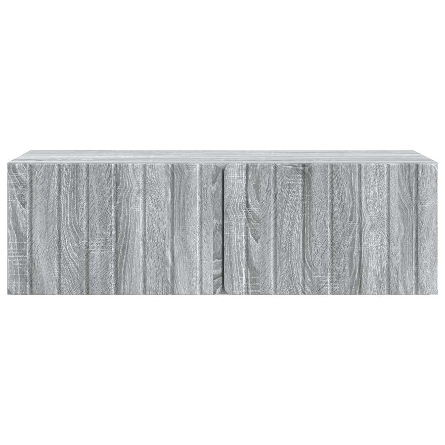 Wandbeugel TV-kast Grijs sonoma 98 x 41 x 30 cm Bewerkt hout