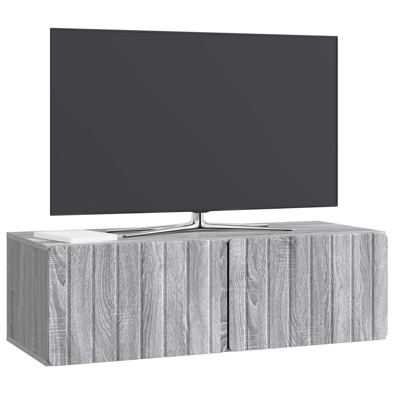 Wandbeugel TV-kast Grijs sonoma 98 x 41 x 30 cm Bewerkt hout