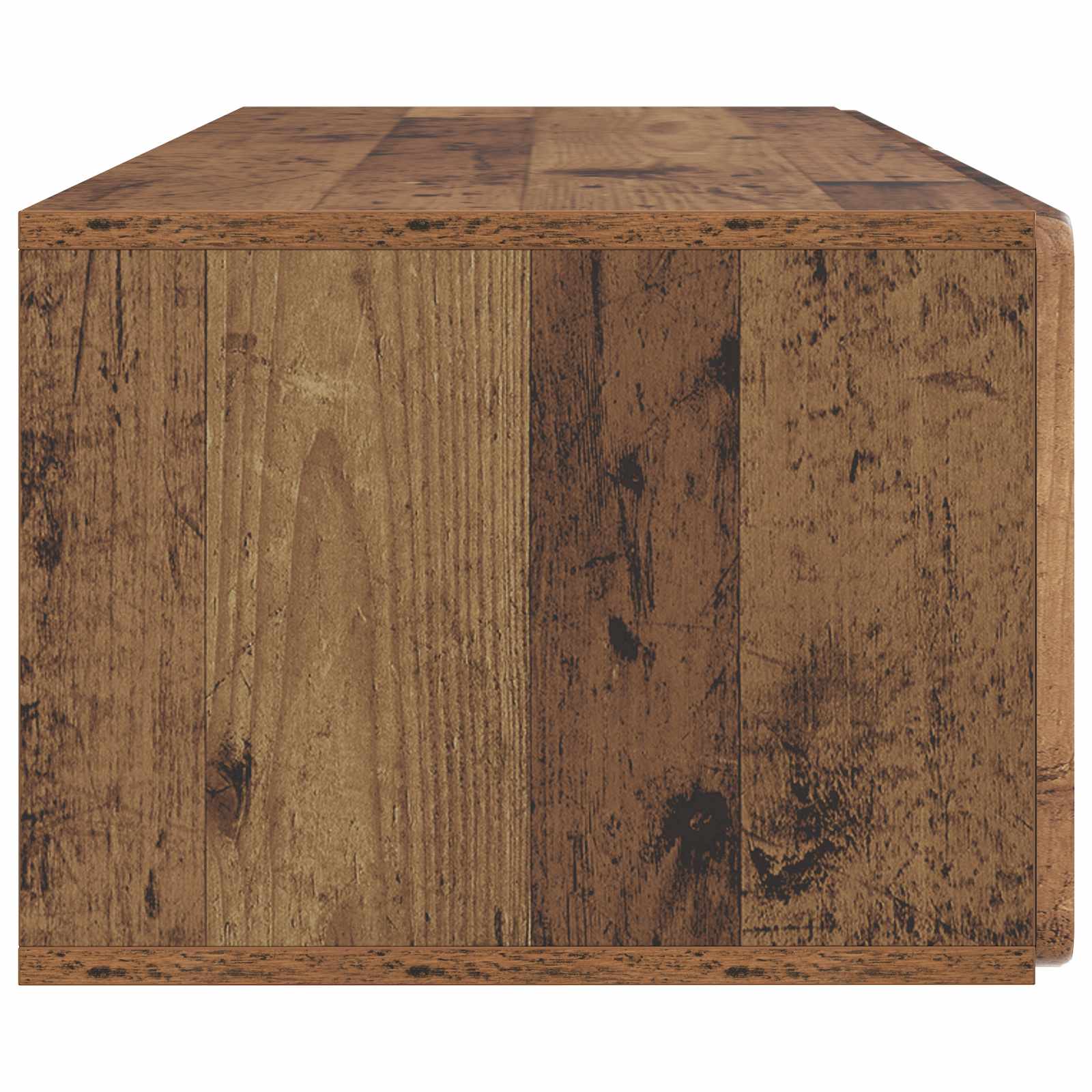 Wandbeugel TV-kast Oud hout 98 x 41 x 30 cm Bewerkt hout
