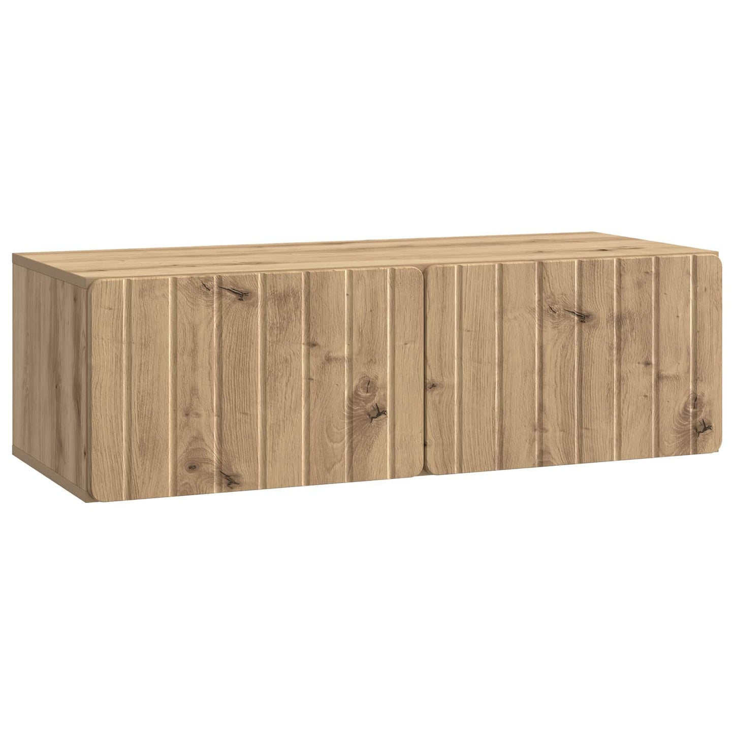 Wandbeugel TV-kast Artisanaal eiken 98 x 41 x 30 cm