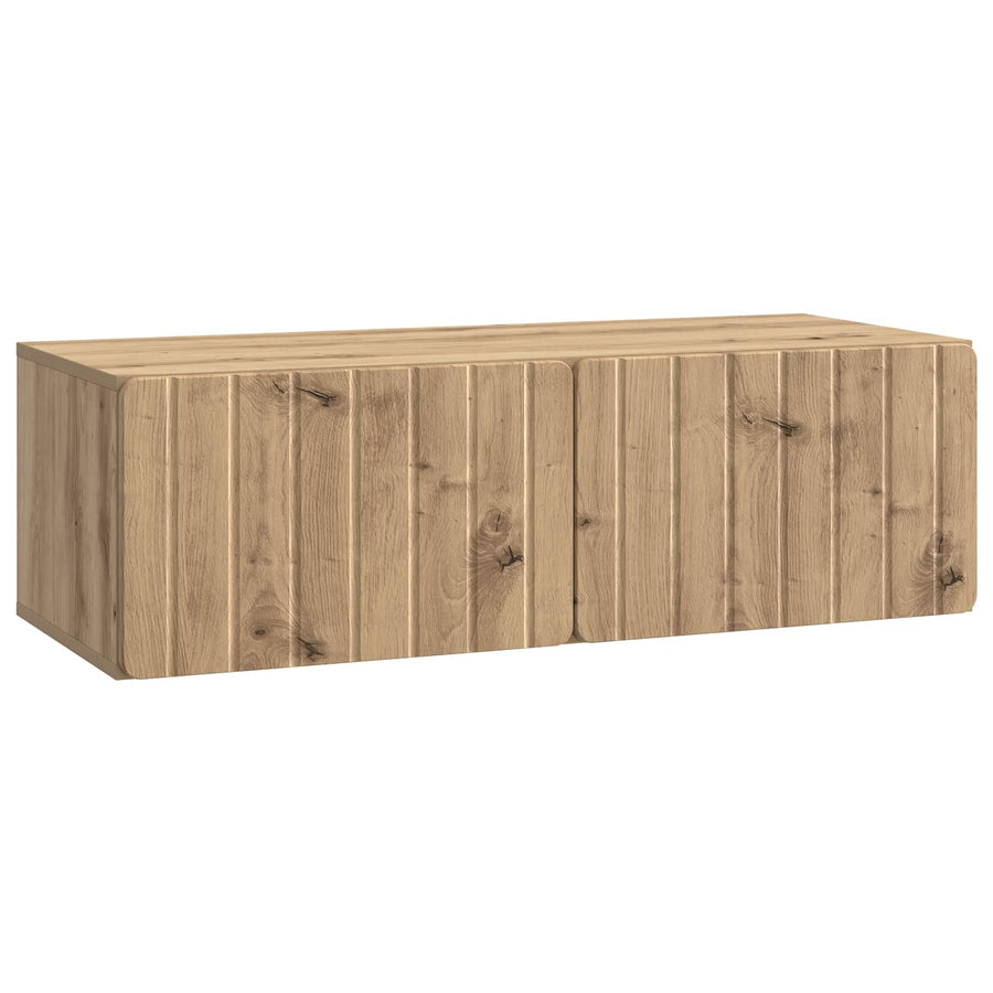 Wandbeugel TV-kast Artisanaal eiken 98 x 41 x 30 cm