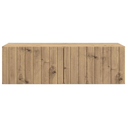 Wandbeugel TV-kast Artisanaal eiken 98 x 41 x 30 cm