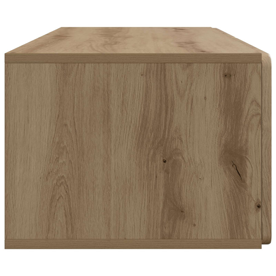 Wandbeugel TV-kast Artisanaal eiken 98 x 41 x 30 cm