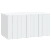 TV-kast 59,5x31x30 cm wit bewerkt hout wandmontage