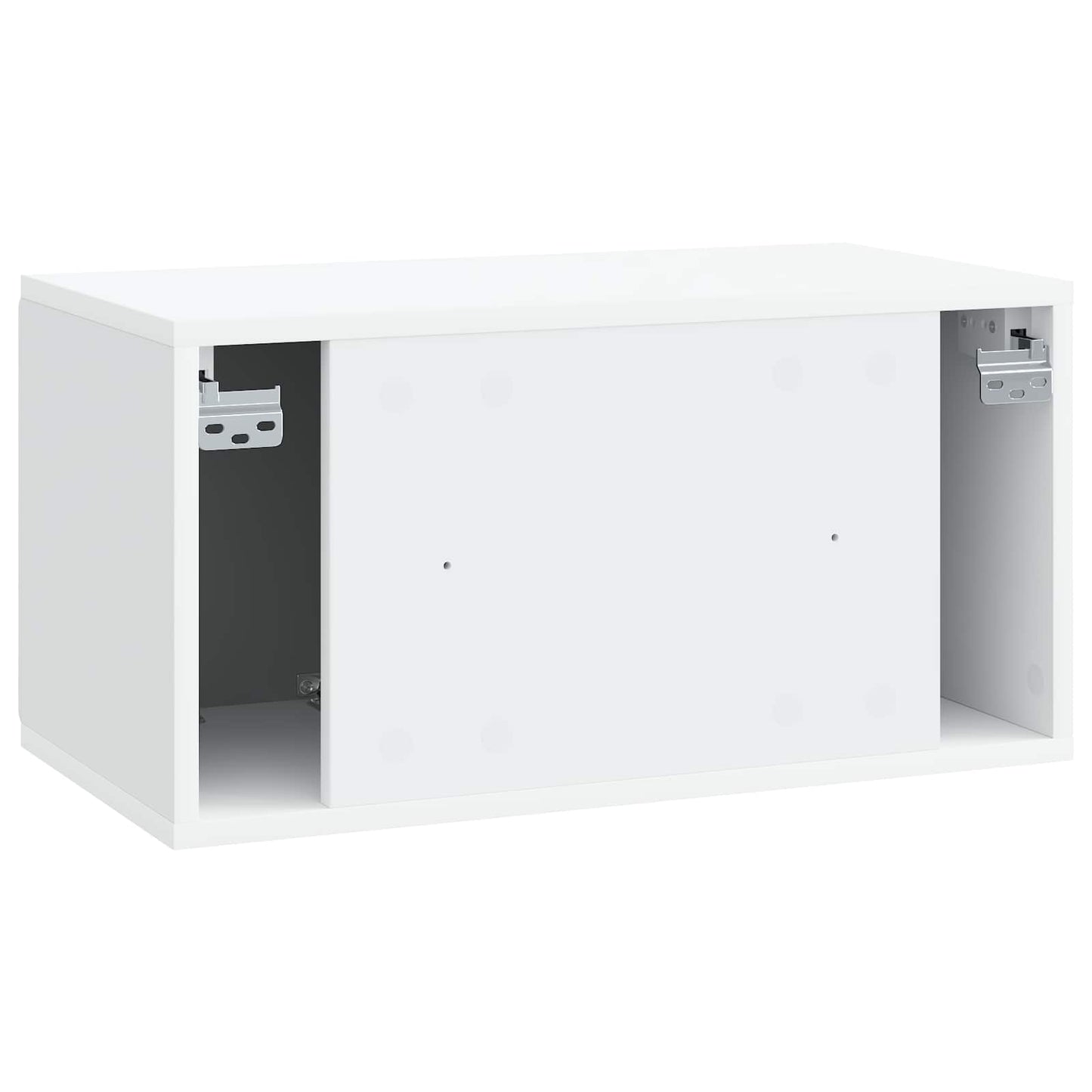 Wandbeugel TV-kast Wit 59,5 x 31 x 30 cm Bewerkt hout