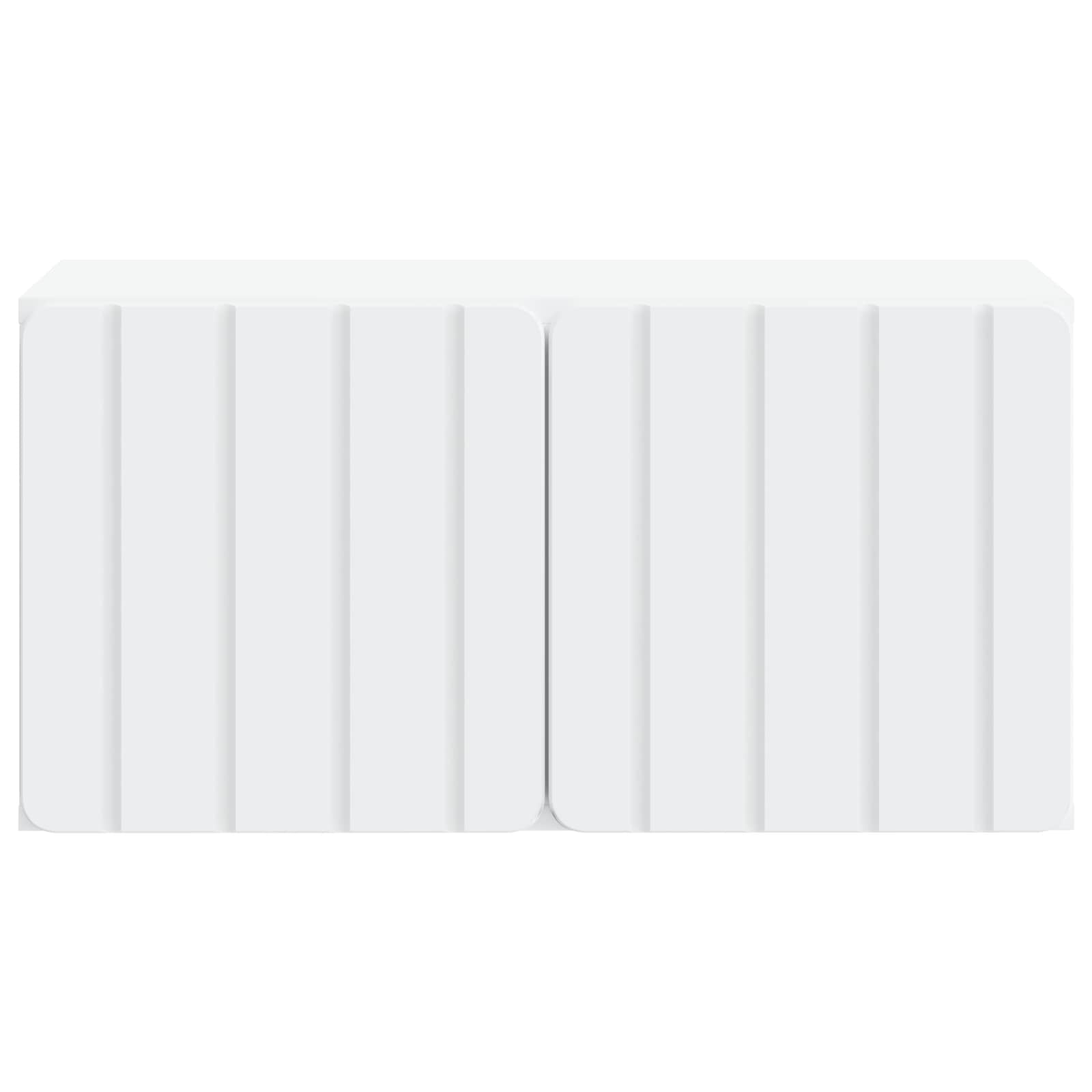 Wandbeugel TV-kast Wit 59,5 x 31 x 30 cm Bewerkt hout