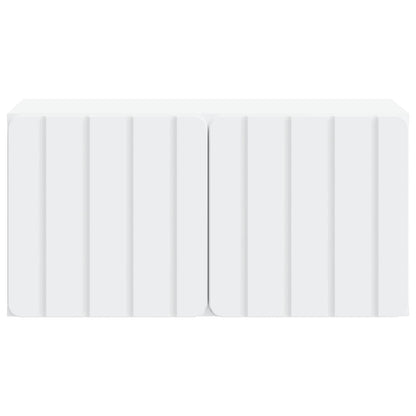 Wandbeugel TV-kast Wit 59,5 x 31 x 30 cm Bewerkt hout