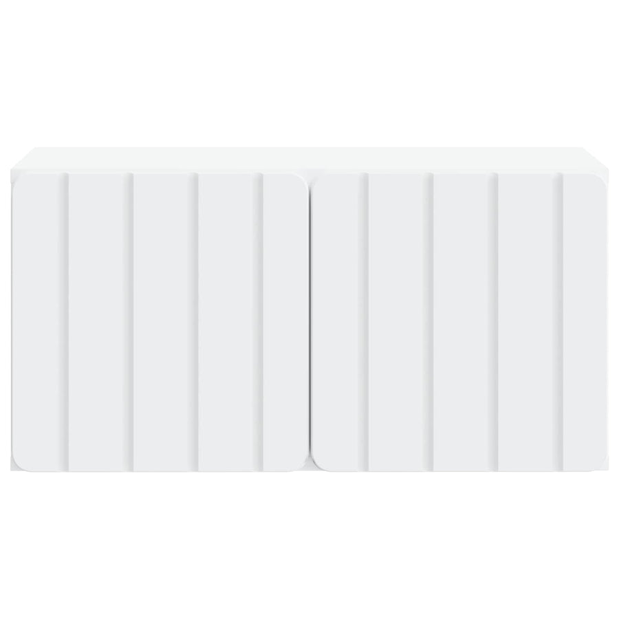 Wandbeugel TV-kast Wit 59,5 x 31 x 30 cm Bewerkt hout