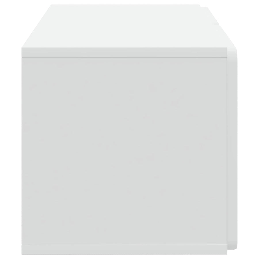 Wandbeugel TV-kast Wit 59,5 x 31 x 30 cm Bewerkt hout