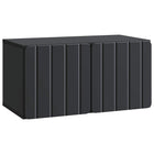 Wandkast 59,5x31x30 cm bewerkt hout zwart