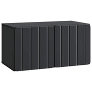 Wandkast 59,5x31x30 cm bewerkt hout zwart