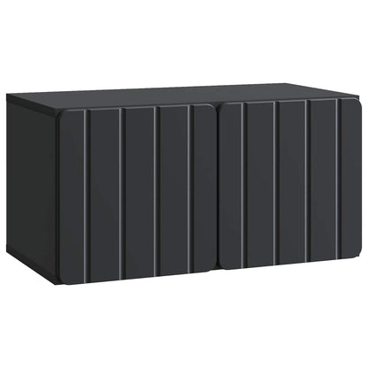 Wandbeugel TV-kast Zwart 59,5 x 31 x 30 cm Bewerkt hout