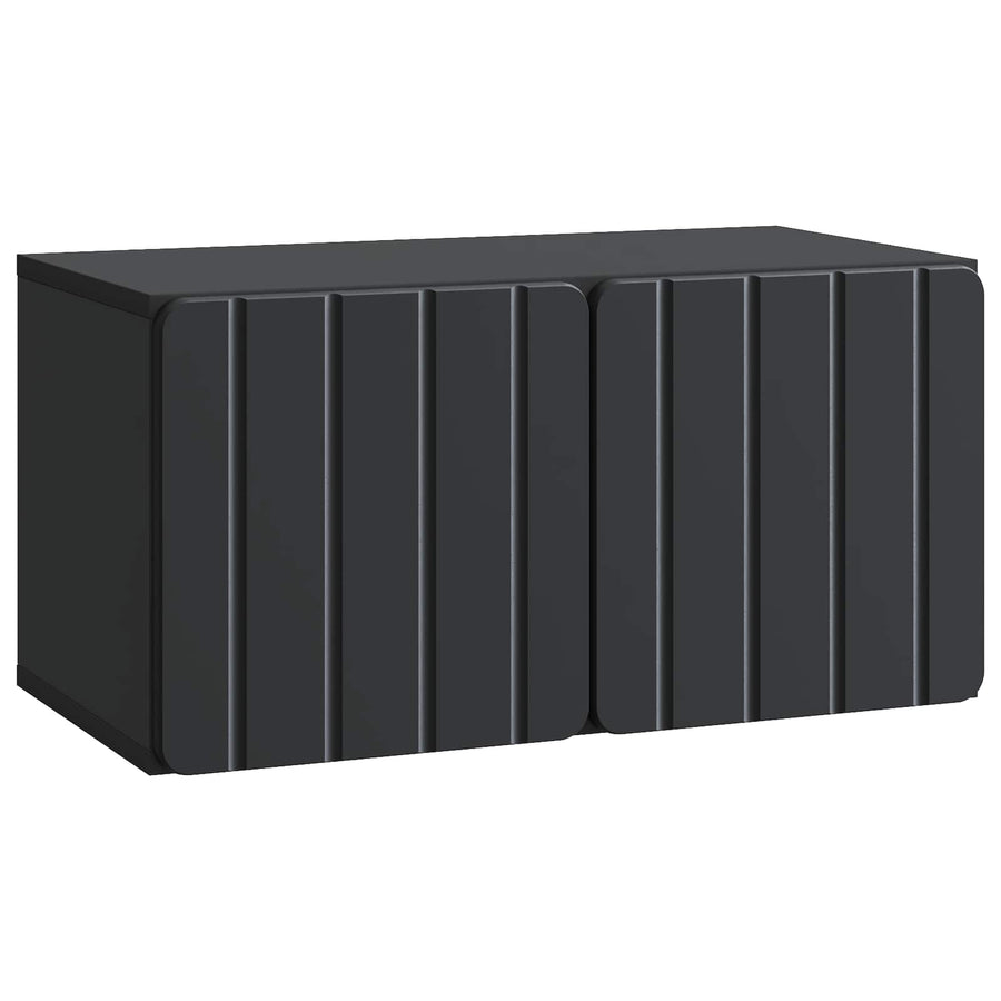 Wandbeugel TV-kast Zwart 59,5 x 31 x 30 cm Bewerkt hout