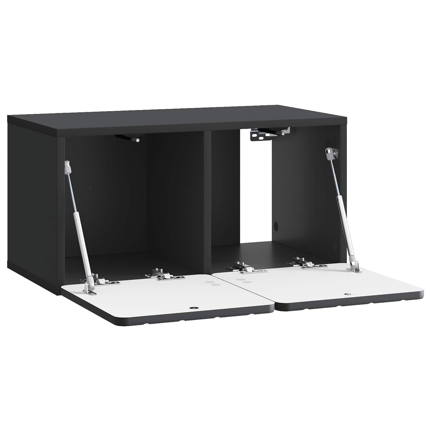 Wandbeugel TV-kast Zwart 59,5 x 31 x 30 cm Bewerkt hout