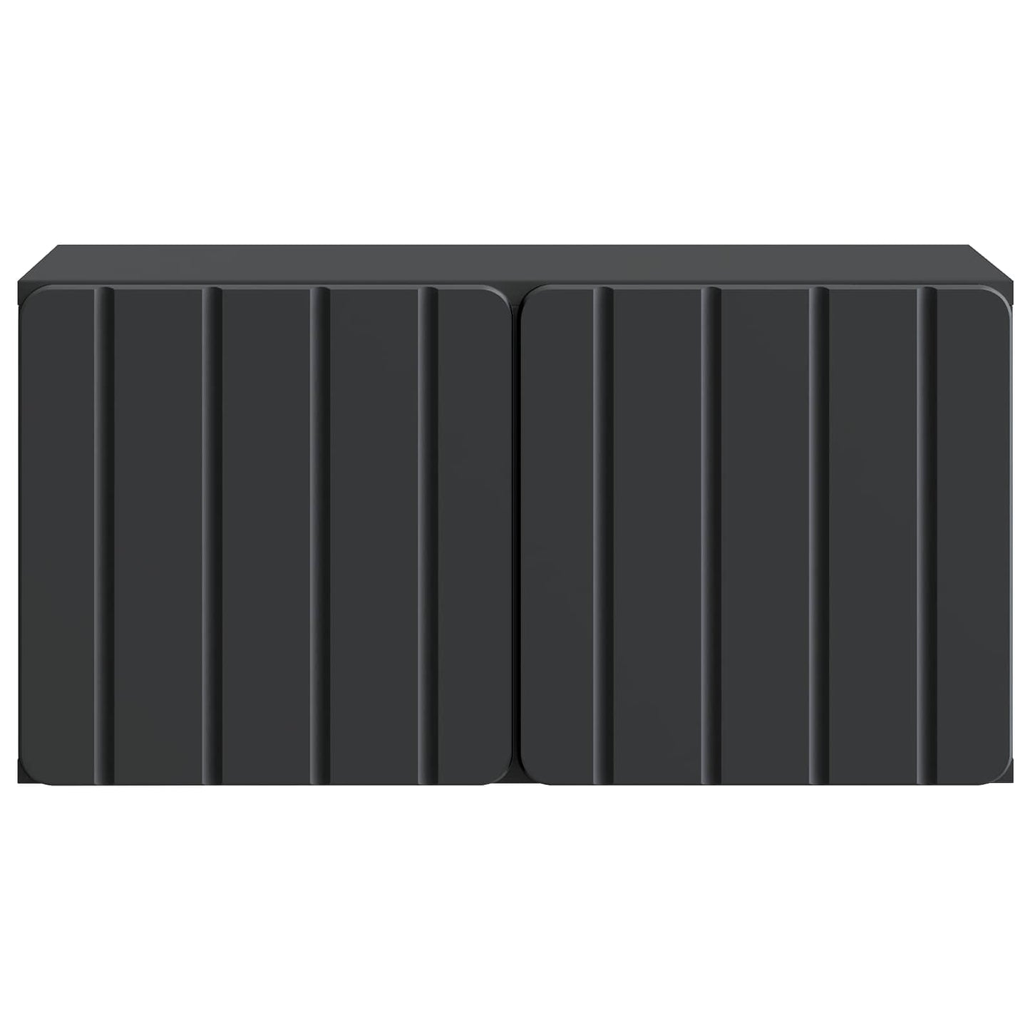 Wandbeugel TV-kast Zwart 59,5 x 31 x 30 cm Bewerkt hout