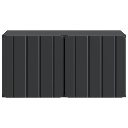 Wandbeugel TV-kast Zwart 59,5 x 31 x 30 cm Bewerkt hout