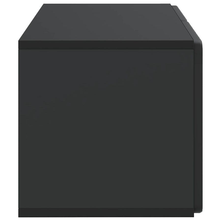 Wandbeugel TV-kast Zwart 59,5 x 31 x 30 cm Bewerkt hout