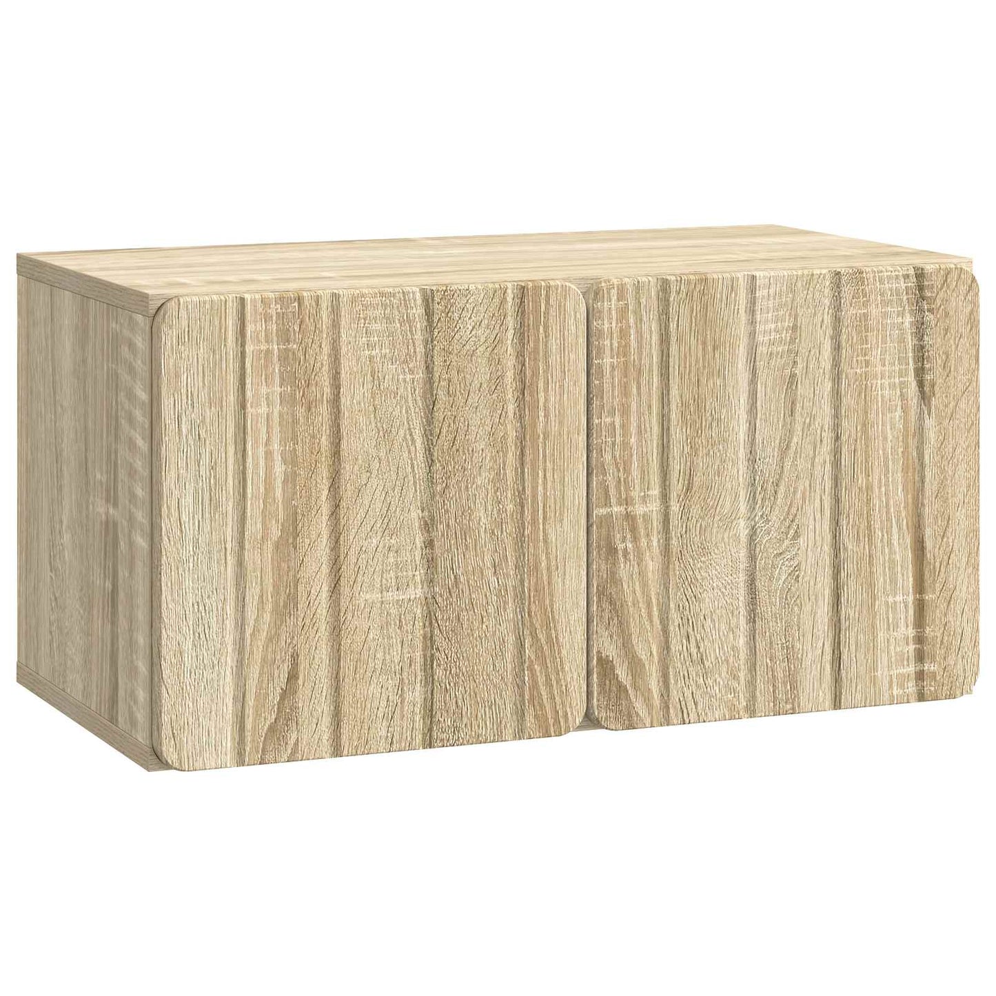 Wandbeugel TV-kast Sonoma Eiken 59,5 x 31 x 30 cm Bewerkt hout