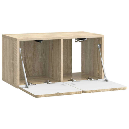 Wandbeugel TV-kast Sonoma Eiken 59,5 x 31 x 30 cm Bewerkt hout