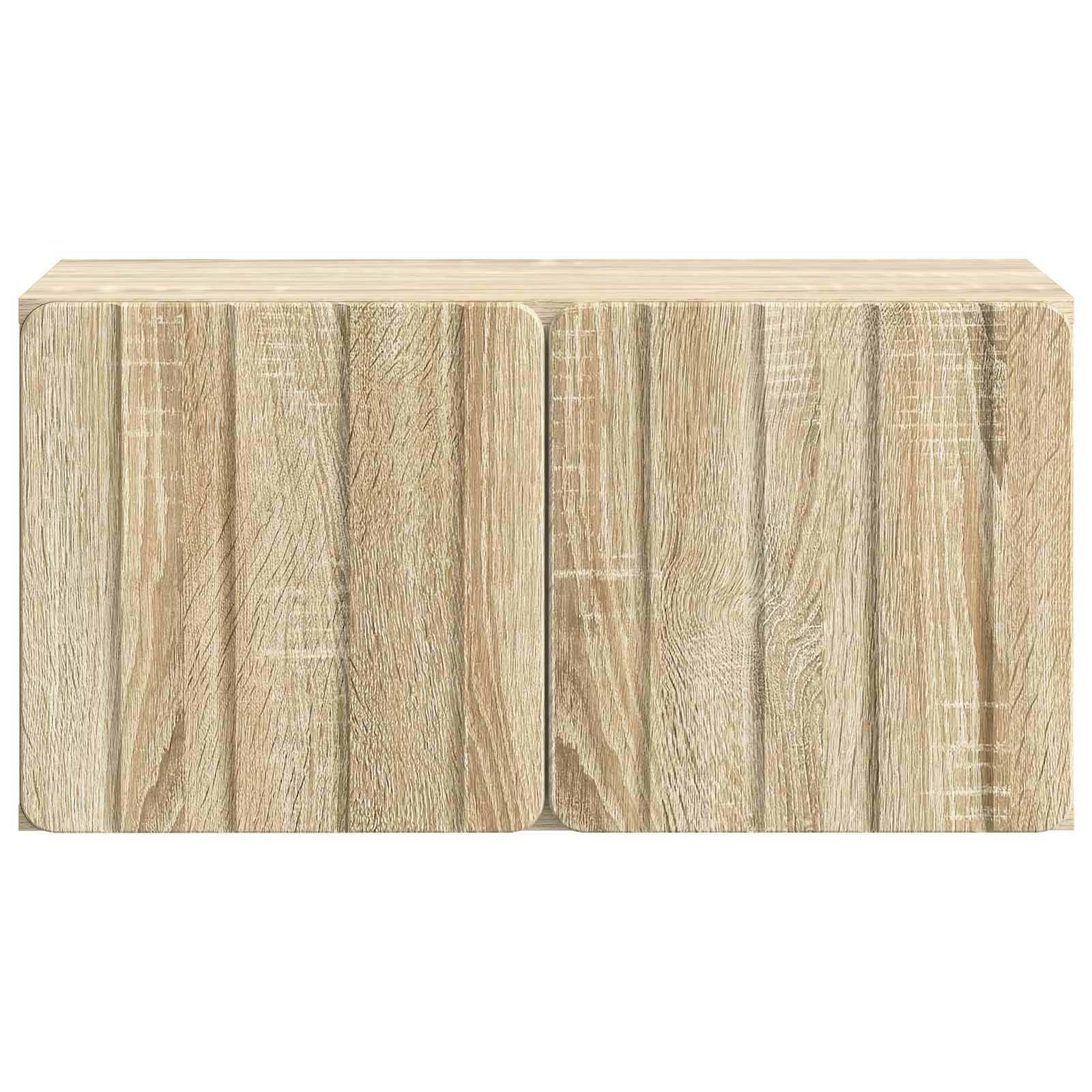 Wandbeugel TV-kast Sonoma Eiken 59,5 x 31 x 30 cm Bewerkt hout