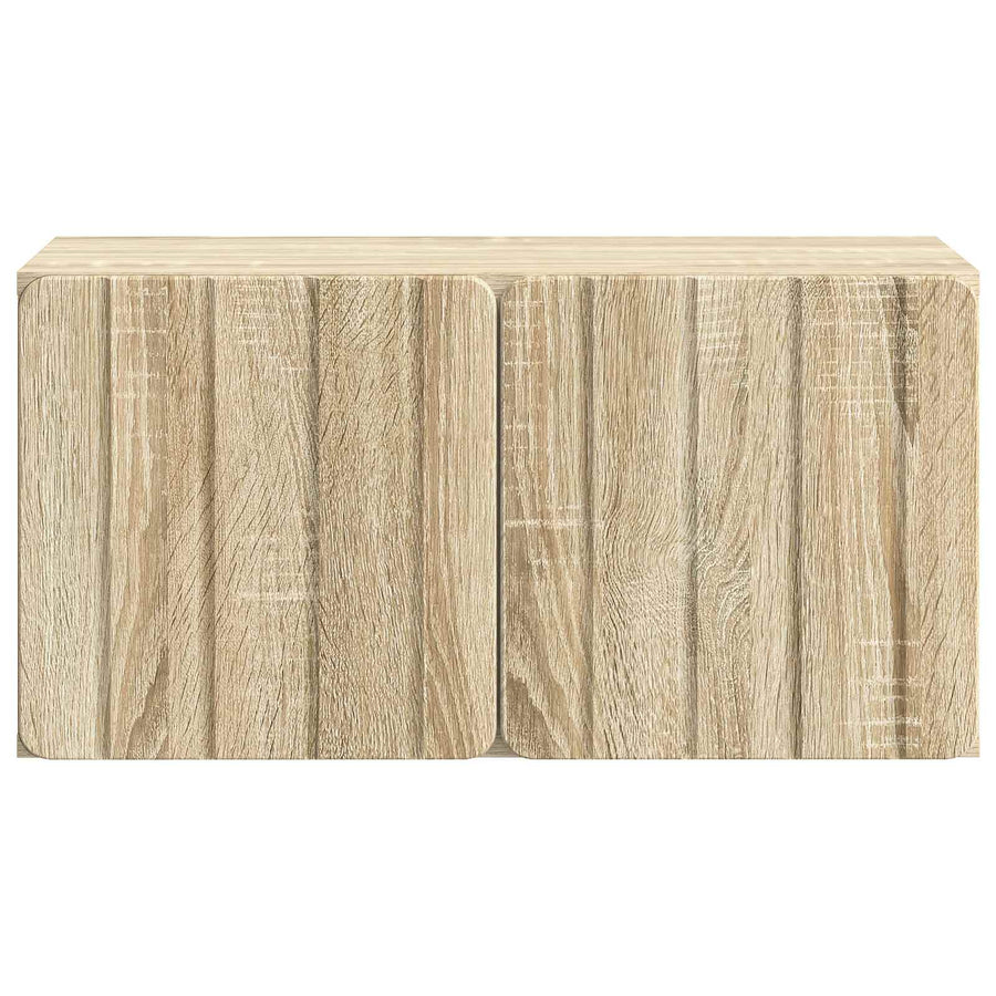 Wandbeugel TV-kast Sonoma Eiken 59,5 x 31 x 30 cm Bewerkt hout