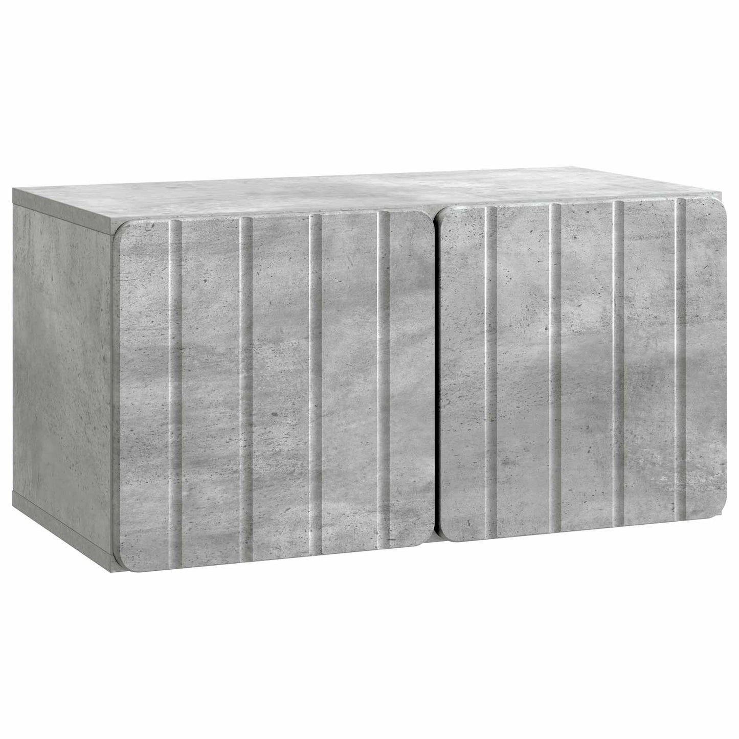 Wandbeugel TV-kast Betongrijs 59,5 x 31 x 30 cm Bewerkt hout