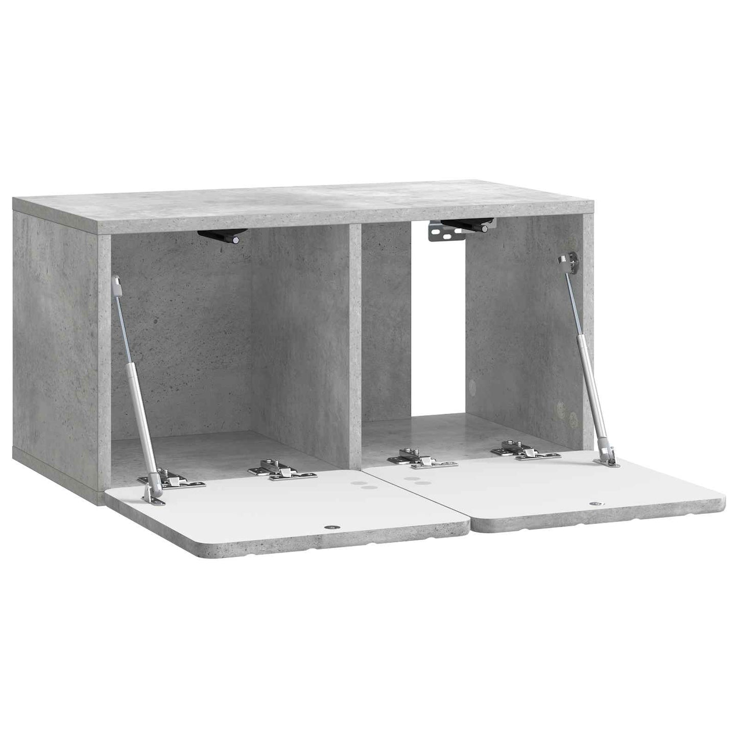 Wandbeugel TV-kast Betongrijs 59,5 x 31 x 30 cm Bewerkt hout