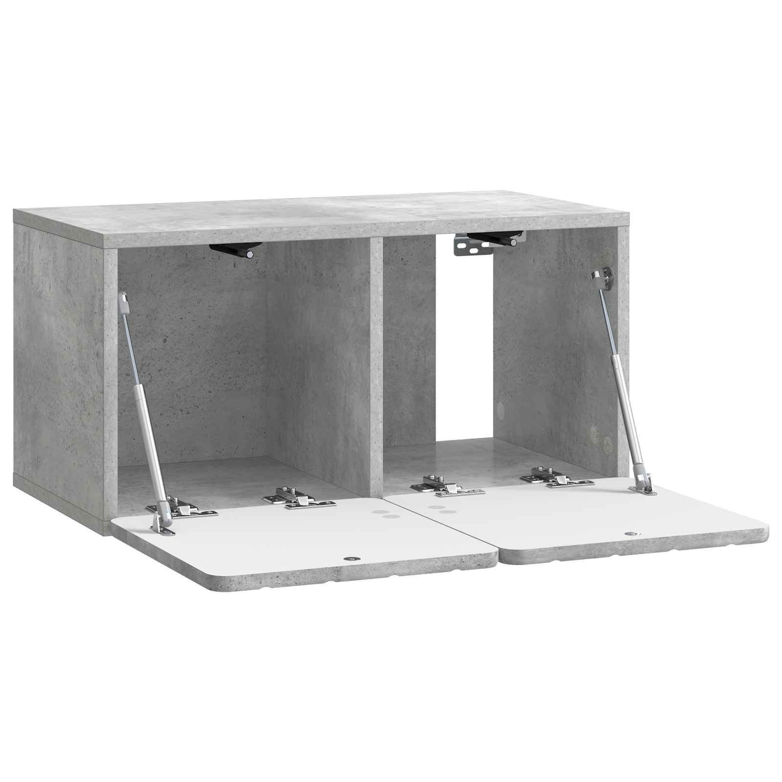 Wandbeugel TV-kast Betongrijs 59,5 x 31 x 30 cm Bewerkt hout