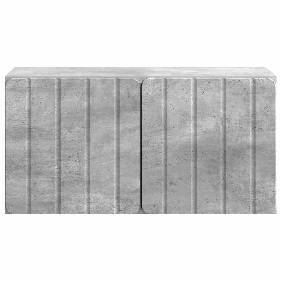 Wandbeugel TV-kast Betongrijs 59,5 x 31 x 30 cm Bewerkt hout