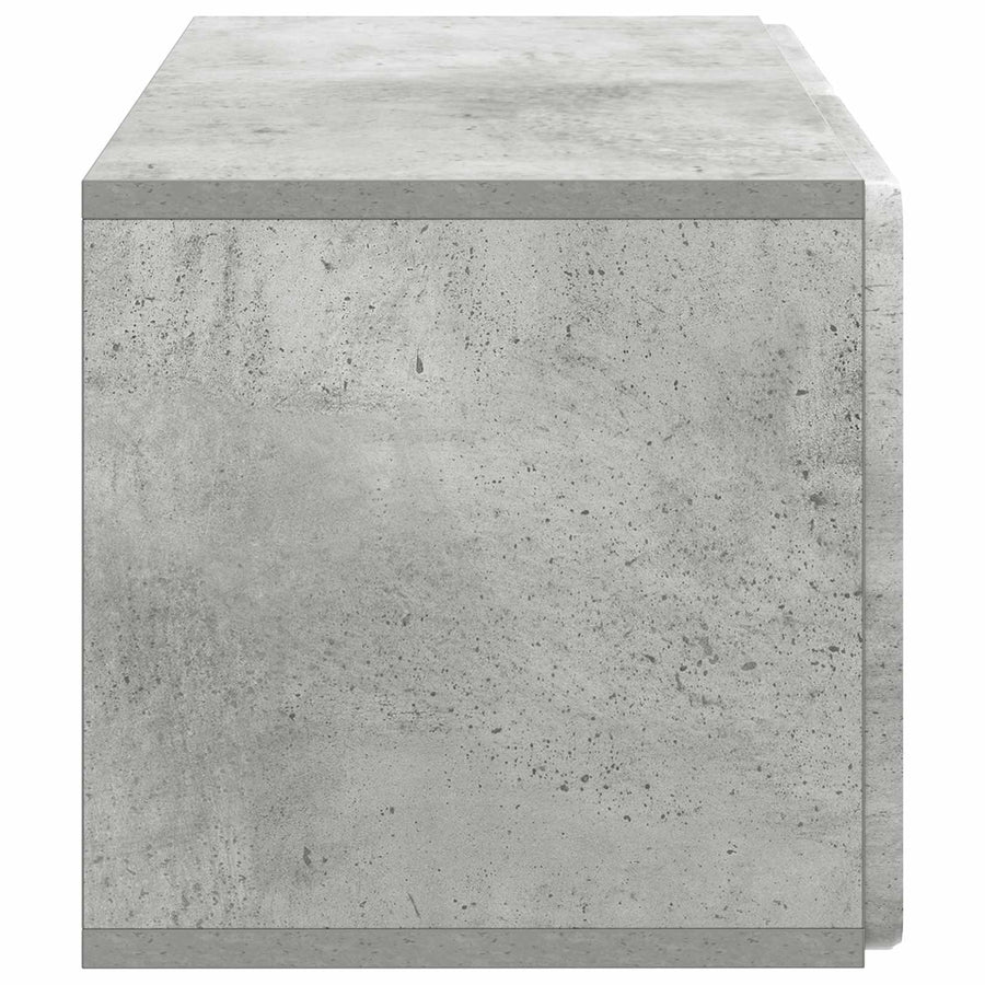 Wandbeugel TV-kast Betongrijs 59,5 x 31 x 30 cm Bewerkt hout