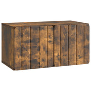 Tv-meubel 59,5x31x30 cm gerookt eiken bewerkt hout
