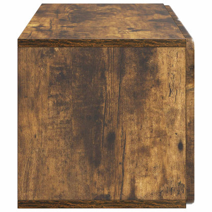 Wandbeugel TV-kast Gerookt eiken 59,5 x 31 x 30 cm Bewerkt hout
