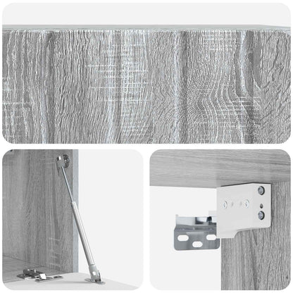 Wandbeugel TV-kast Grijs sonoma 59,5 x 31 x 30 cm Bewerkt hout