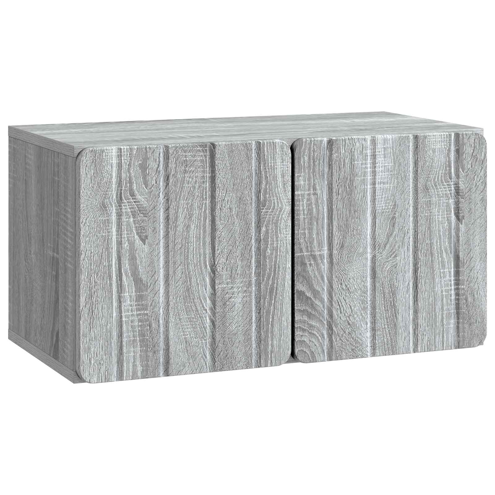 Wandbeugel TV-kast Grijs sonoma 59,5 x 31 x 30 cm Bewerkt hout