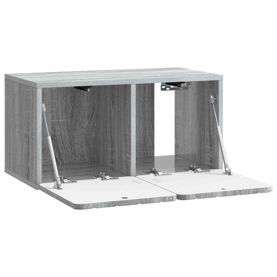 Wandbeugel TV-kast Grijs sonoma 59,5 x 31 x 30 cm Bewerkt hout