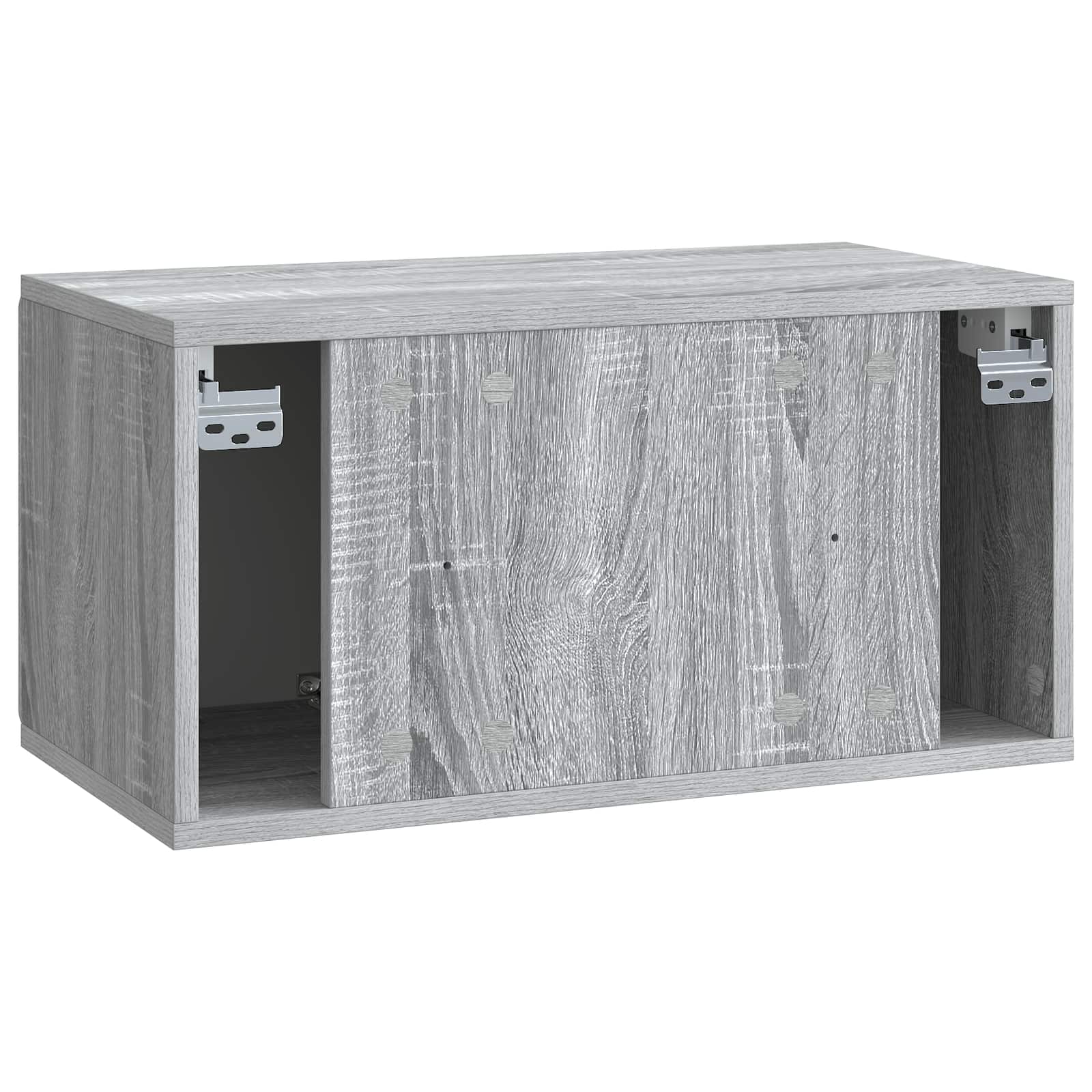 Wandbeugel TV-kast Grijs sonoma 59,5 x 31 x 30 cm Bewerkt hout