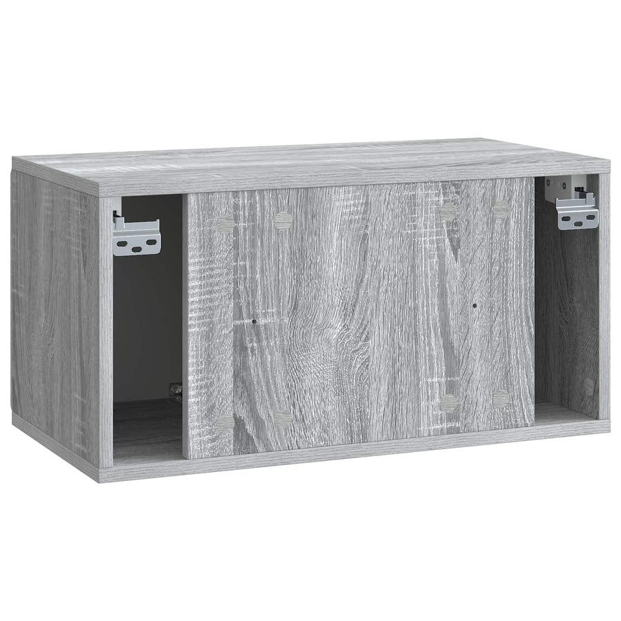 Wandbeugel TV-kast Grijs sonoma 59,5 x 31 x 30 cm Bewerkt hout
