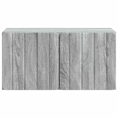 Wandbeugel TV-kast Grijs sonoma 59,5 x 31 x 30 cm Bewerkt hout