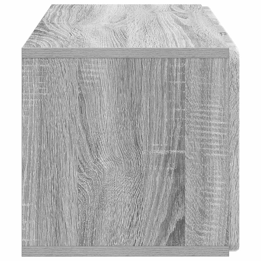 Wandbeugel TV-kast Grijs sonoma 59,5 x 31 x 30 cm Bewerkt hout