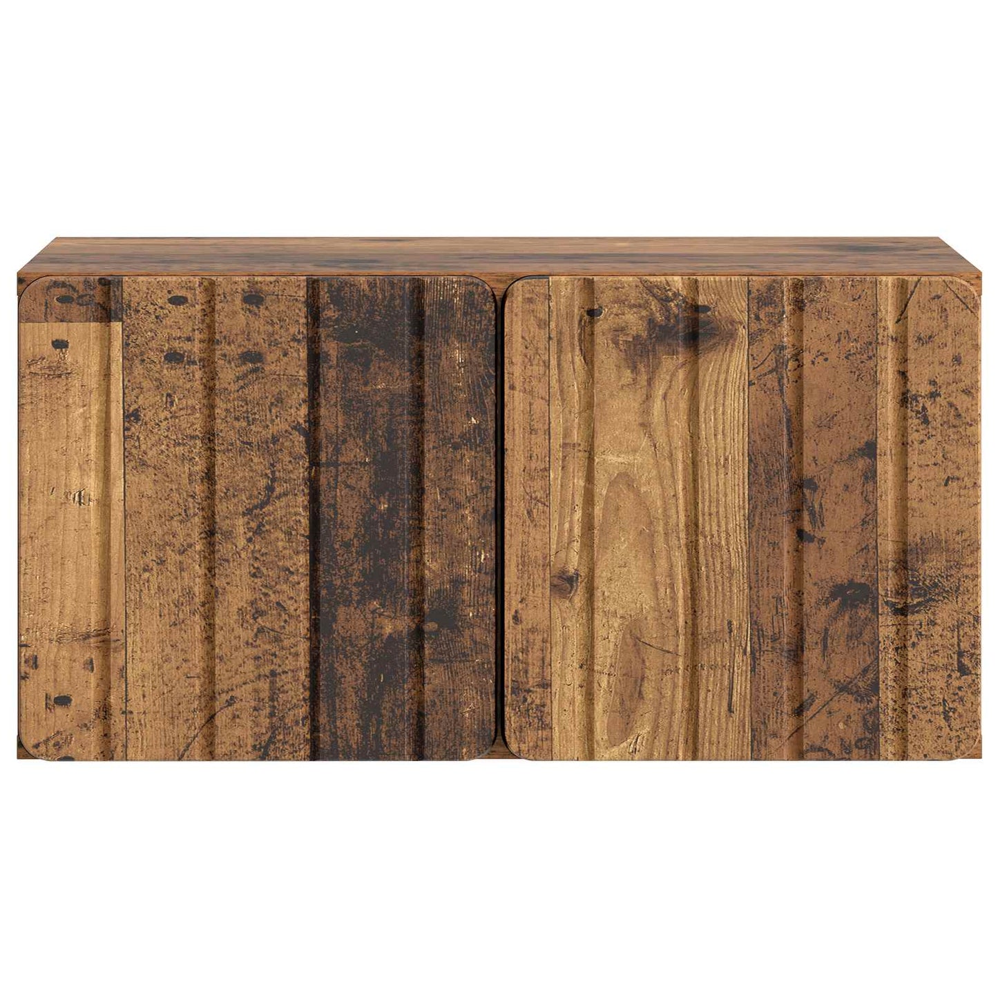 Wandbeugel TV-kast Oud hout 59,5 x 31 x 30 cm Bewerkt hout