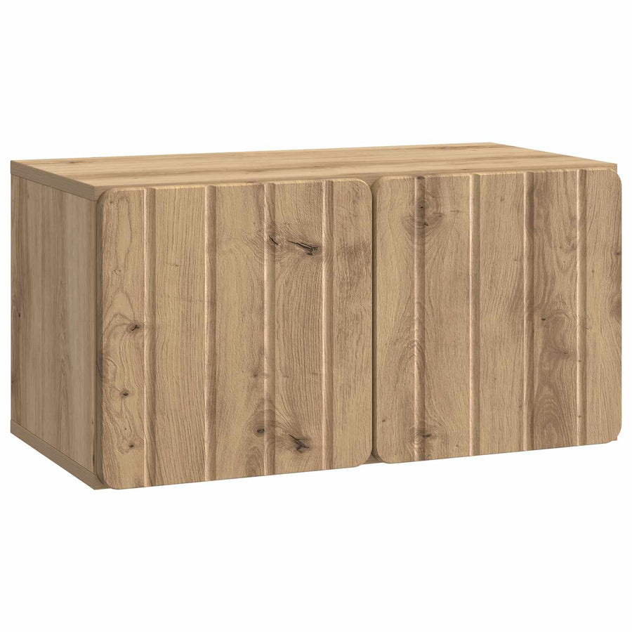 Wandbeugel TV-kast Artisanaal eiken 59,5 x 31 x 30 cm