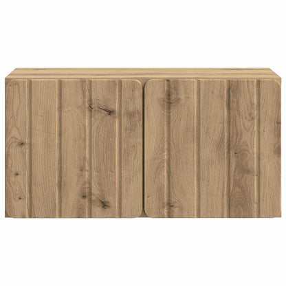 Wandbeugel TV-kast Artisanaal eiken 59,5 x 31 x 30 cm